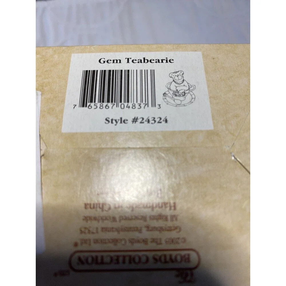 TEABEARIES Gem & Merci BOYDS Bears #24324 Teabearies & #24306 In Boxes